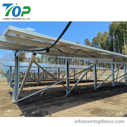 C Steel Pile Solar Ground Mount